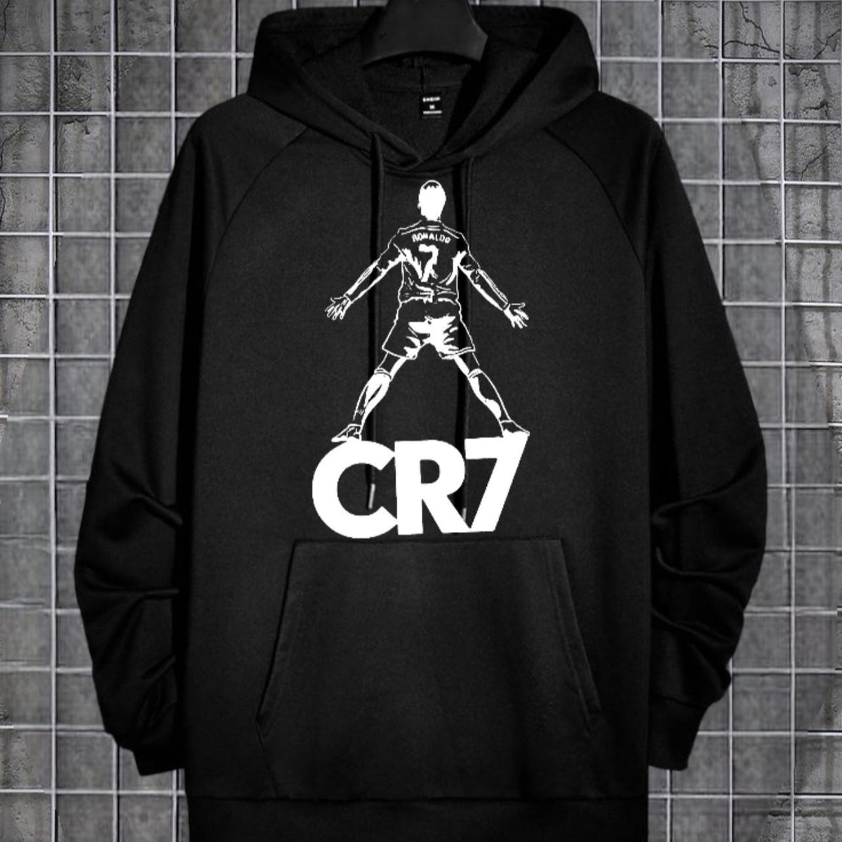 Cr7 Cristiano Ronaldo Printed Fleece Full Sleeves Pull Over Hoodie For Men & Boys - HB INDUSTRIES - Hoodie & Sweatshirt - 