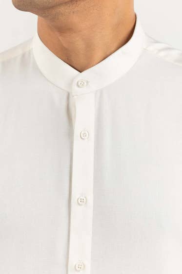 Cream Basic Shalwar Kameez - HB INDUSTRIES - Shalwar Kameez - 