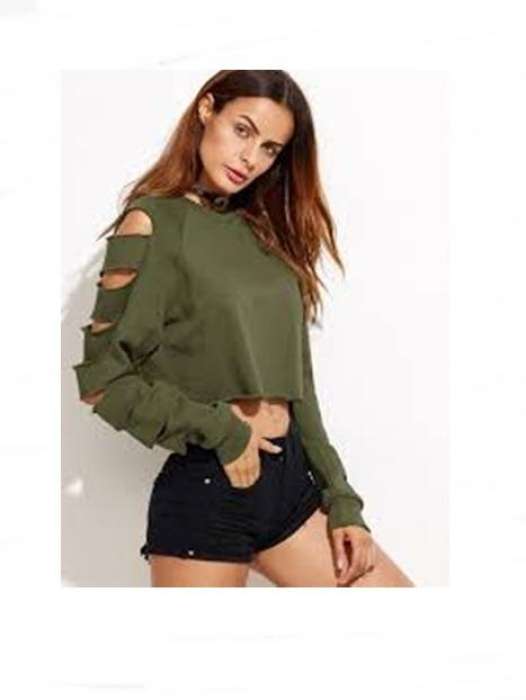 Crop Hoodie For Womens By 438 - HB INDUSTRIES - Hoodies & Sweatshirts - 