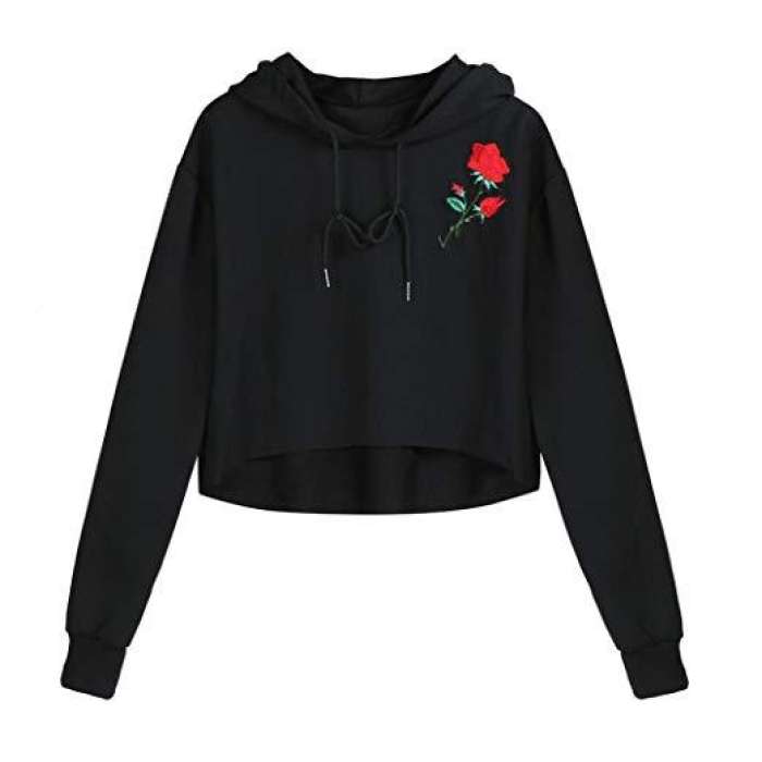 Crop Hoodie For Womens By 525 - HB INDUSTRIES - Hoodies & Sweatshirts - 