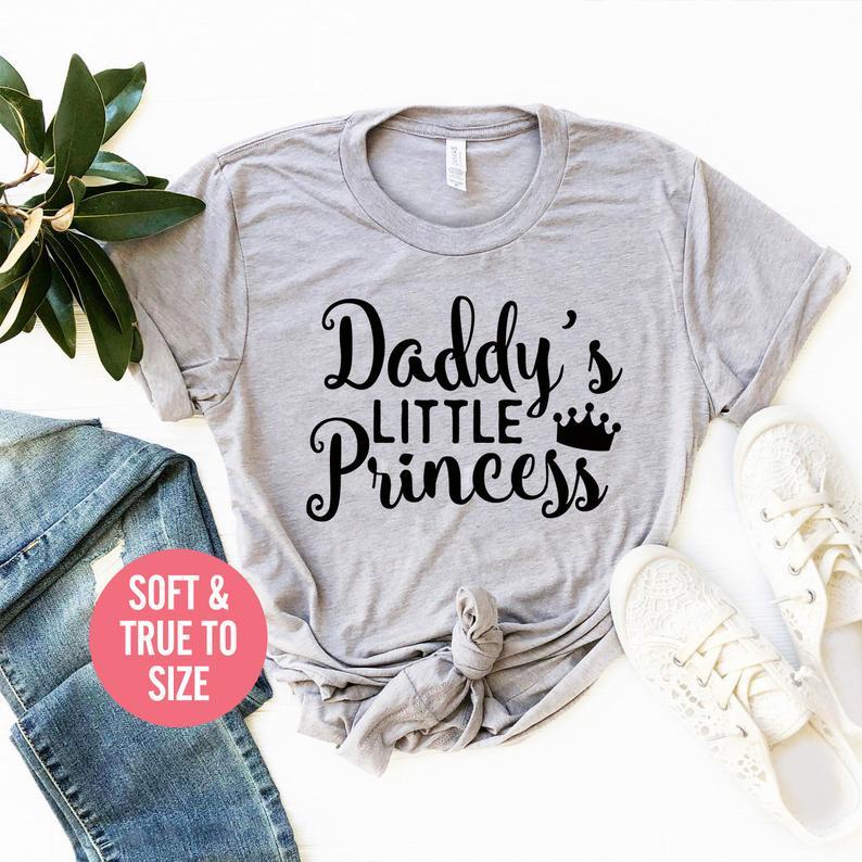 Daddys Little Princess T Shirt Princess TShirt Daddys Princess - HB INDUSTRIES - Tops & T - Shirts - 