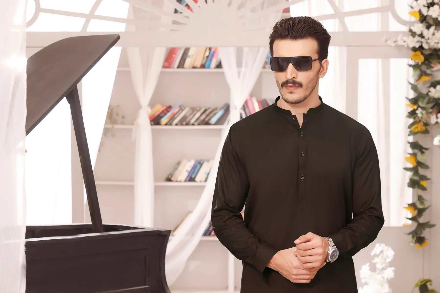 Dark Brown Shalwar Kameez for Men - HB INDUSTRIES - Shalwar Kameez - 
