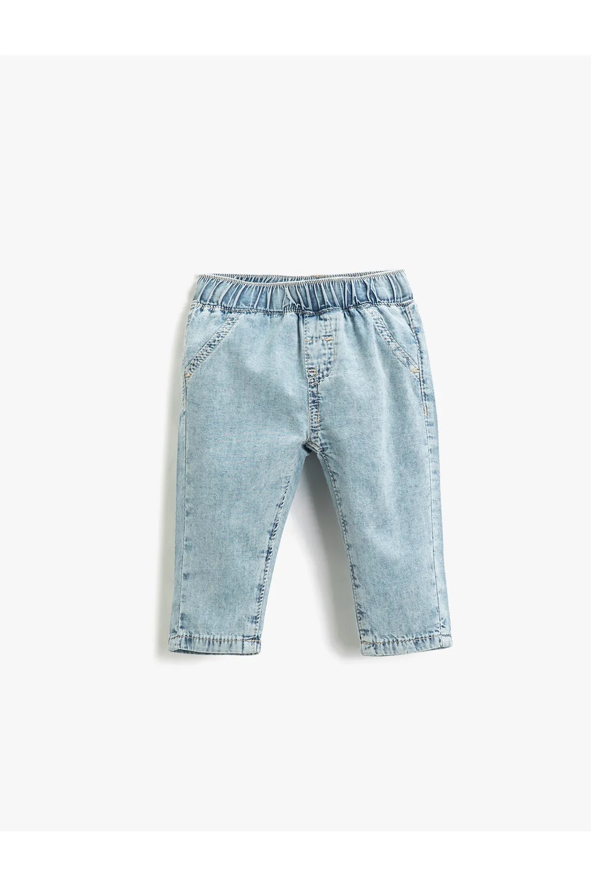 Denim Trousers Relaxed Cut Elastic Waist For Toddler - HB INDUSTRIES - Boys Jeans - 