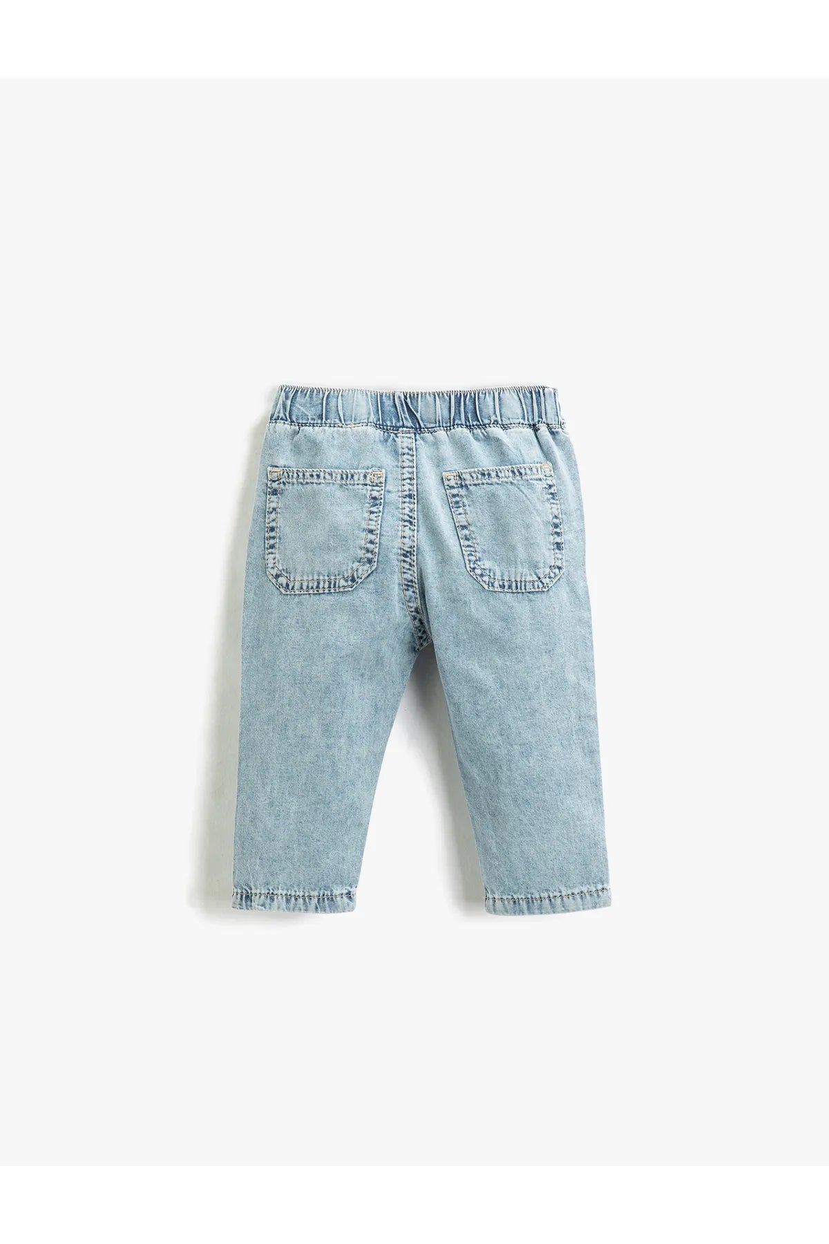 Denim Trousers Relaxed Cut Elastic Waist For Toddler - HB INDUSTRIES - Boys Jeans - 