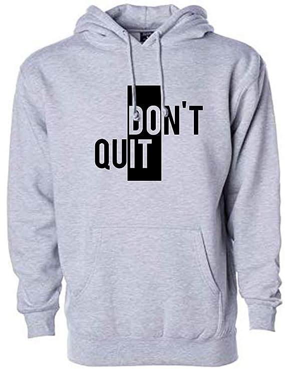 Don’t Quit Printed Winter Fleece Hoodie for Men - HB INDUSTRIES - Hoodie & Sweatshirt - 