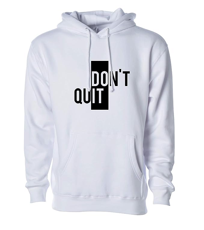 Don’t Quit Printed Winter Fleece Hoodie for Men - HB INDUSTRIES - Hoodie & Sweatshirt - 