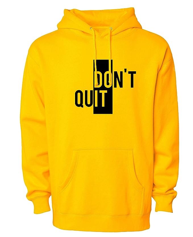 Don’t Quit Printed Winter Fleece Hoodie for Men - HB INDUSTRIES - Hoodie & Sweatshirt - 