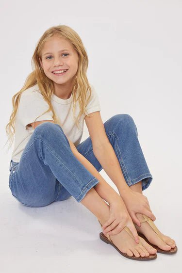 Dream High Rise Mini Straight Leg Kid Jeans - HB INDUSTRIES - Girls Jeans - 