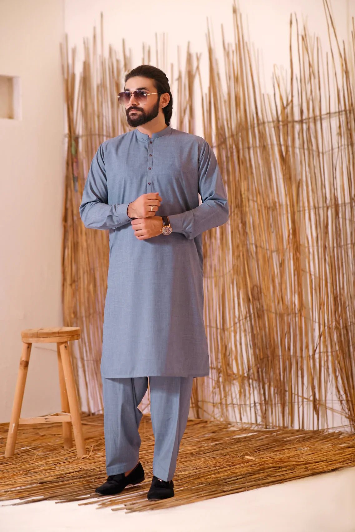 Elegant Shalwar Kameez in Stunning Tiffany Blue - HB INDUSTRIES - Shalwar Kameez - 