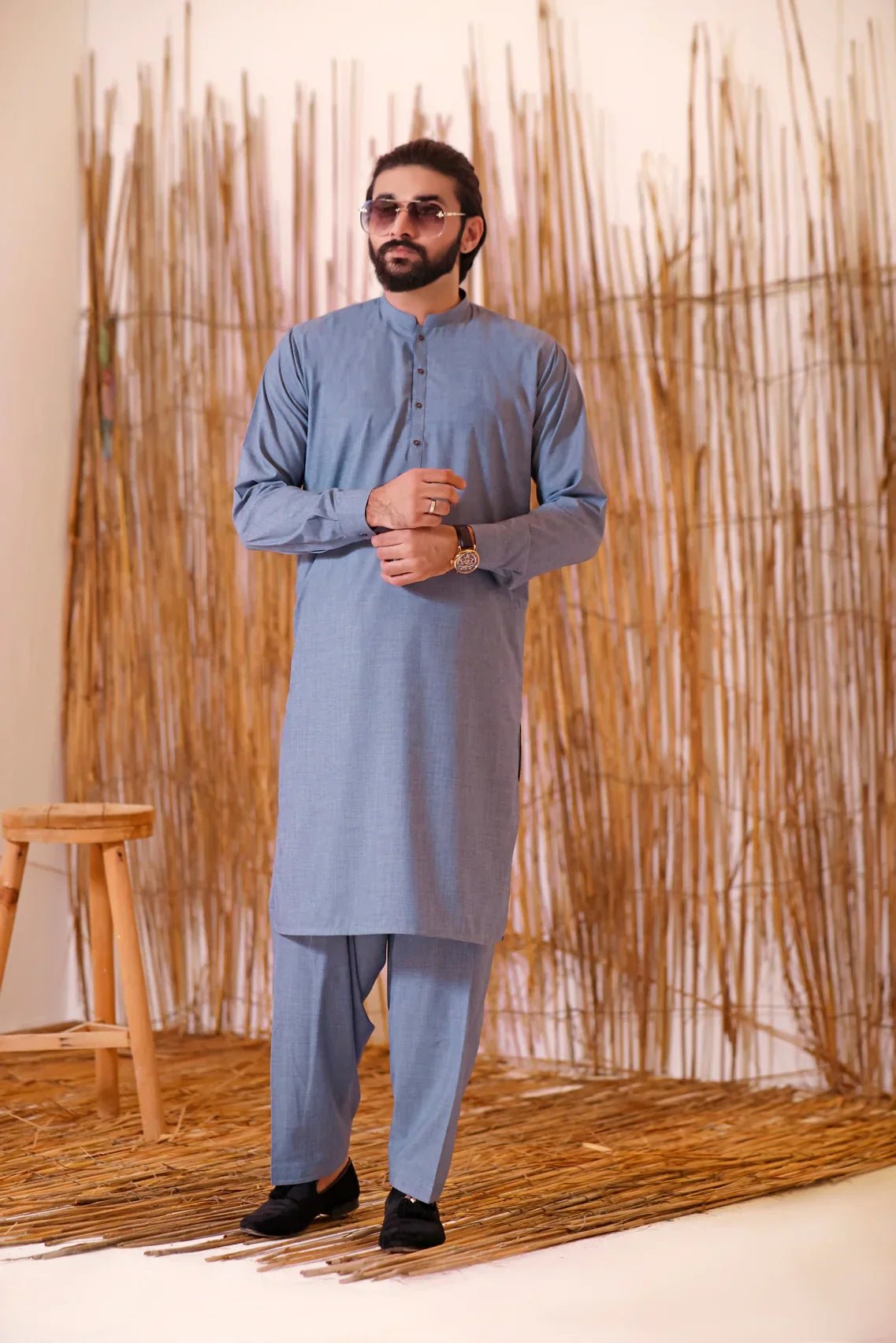 Elegant Shalwar Kameez in Stunning Tiffany Blue - HB INDUSTRIES - Shalwar Kameez - 