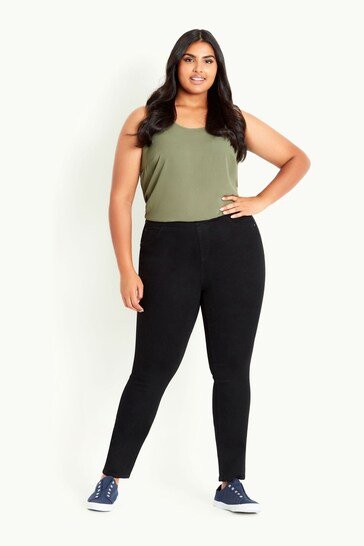 Evans Curve Fit Denim Blue Jeggings - HB INDUSTRIES - Jeggings & Leggings - 