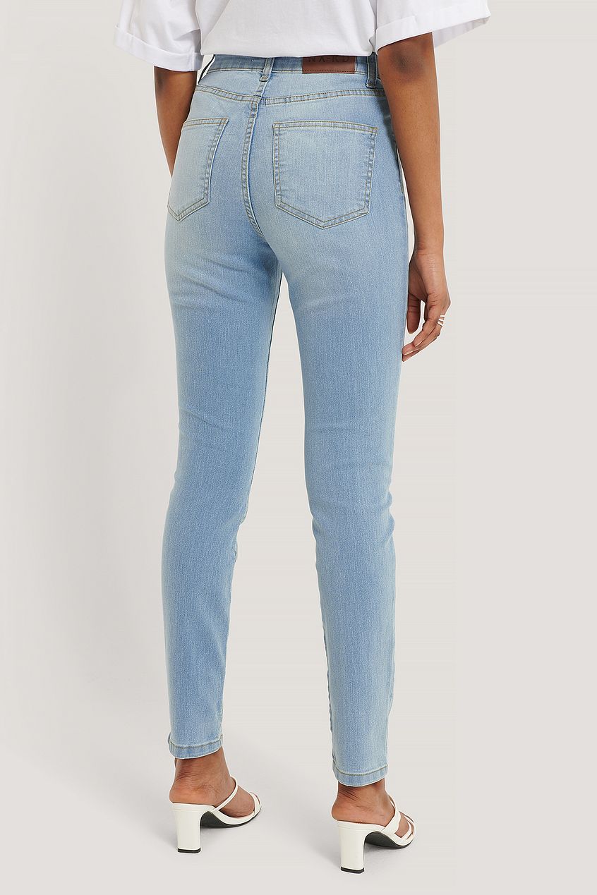Fake Pocket Skinny Jeans For Womens - HB INDUSTRIES - Jeans - 