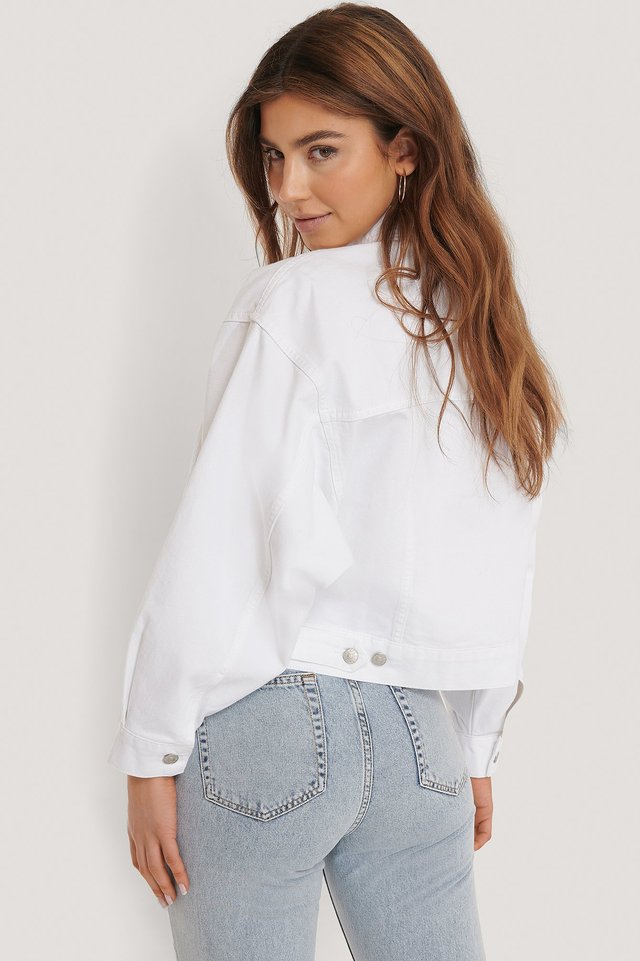 Women White Solid Jacket