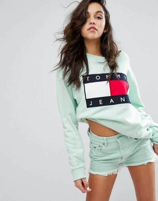 Fit Right Multicolor Crop Sweatshirt For Women - HB INDUSTRIES - Hoodies & Sweatshirts - 