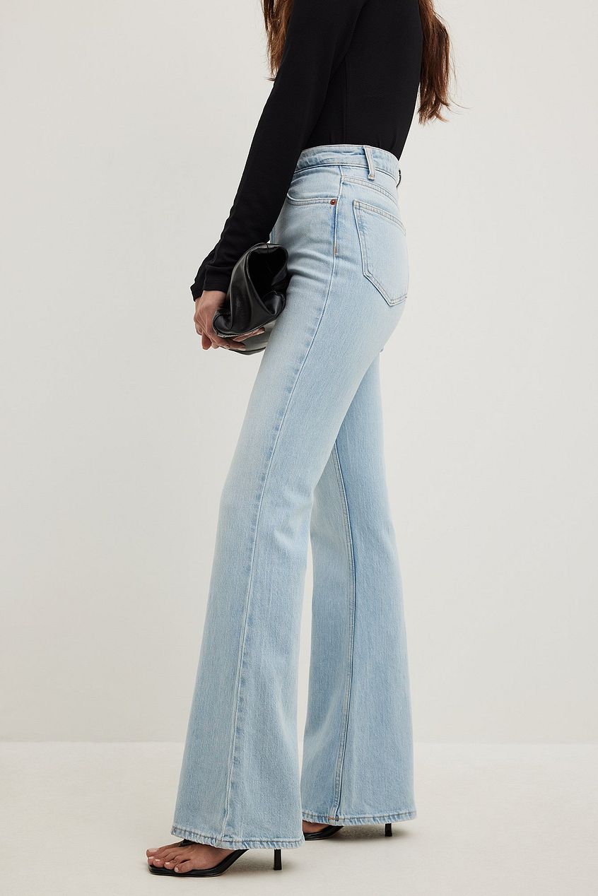 Flared High Waist Jeans For Womens - HB INDUSTRIES - Jeans - 