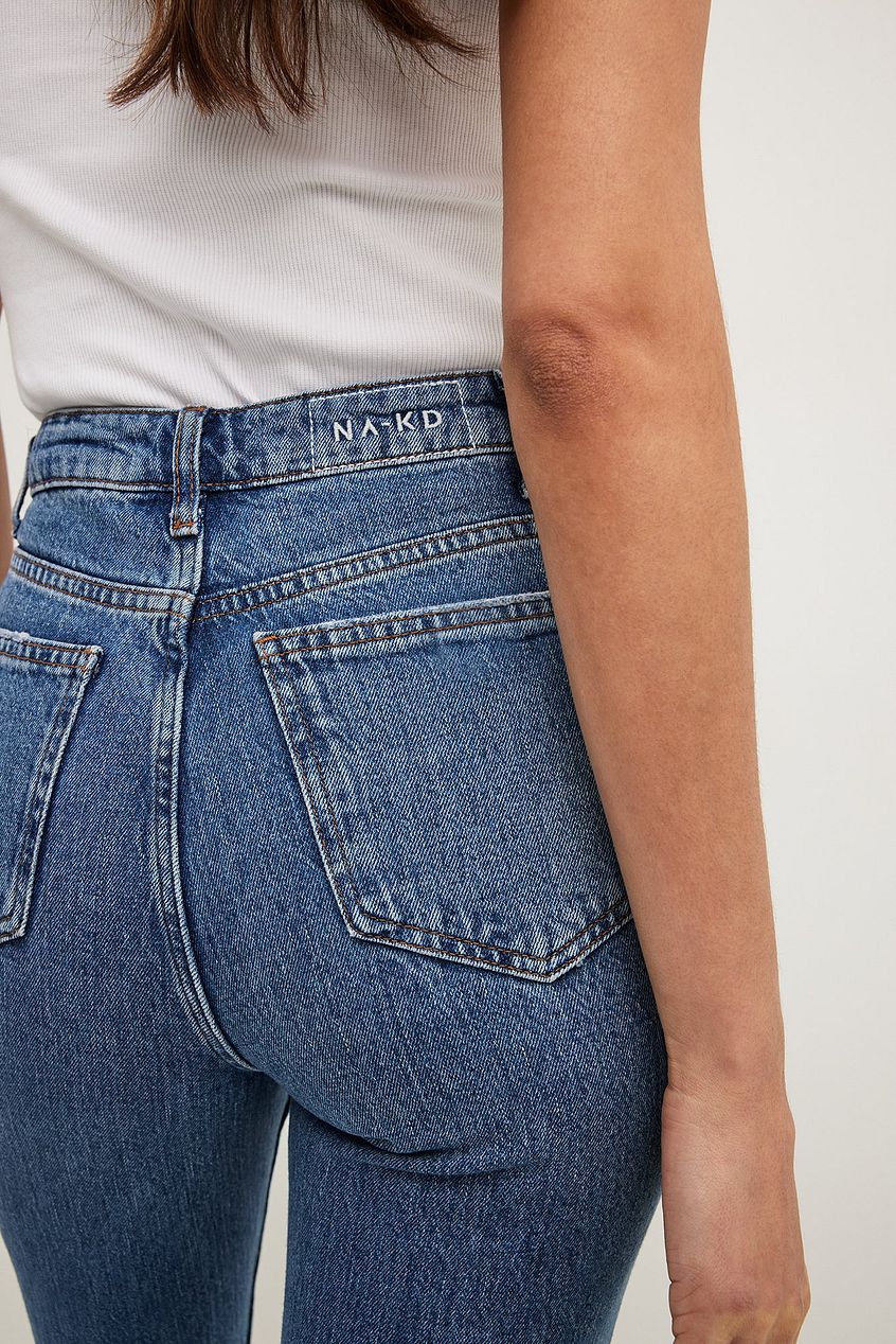 Flared High Waist Jeans For Womens - HB INDUSTRIES - Jeans - 