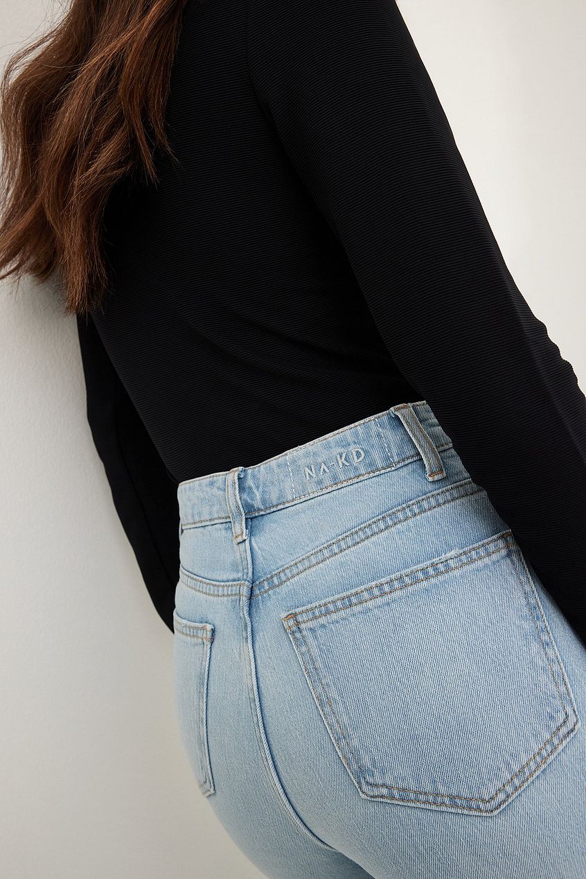 Flared High Waist Jeans For Womens - HB INDUSTRIES - Jeans - 