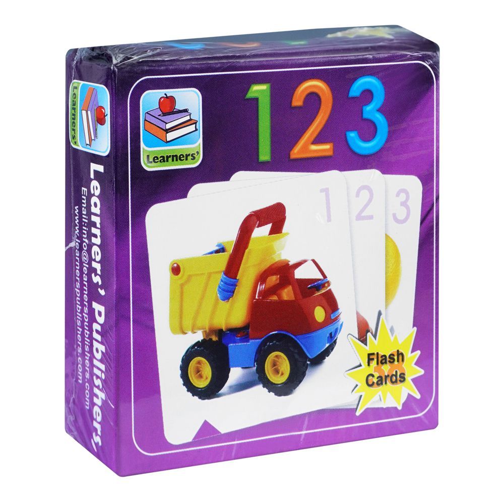 Flash Card 123 For Kids, Small 7.6 X 7.6 Cm - HB INDUSTRIES - Board Games - 