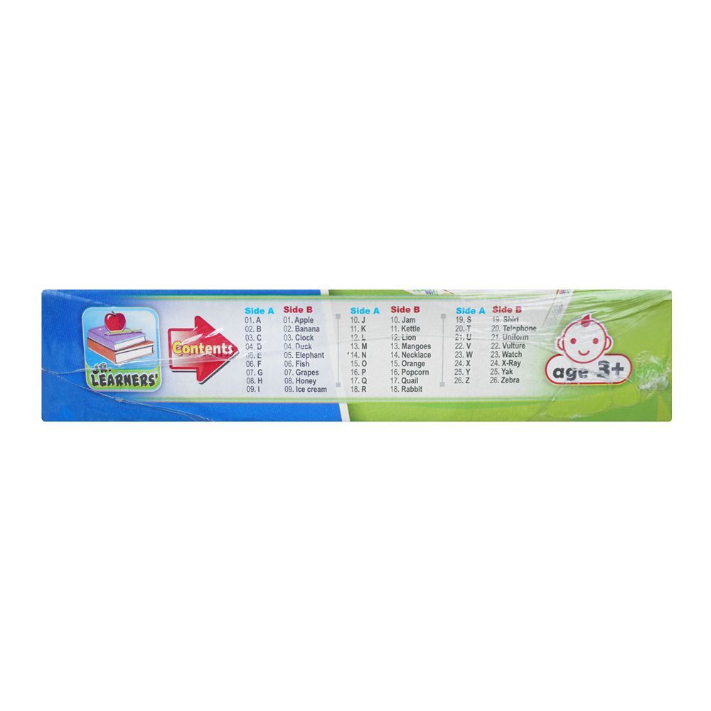 Flash Cards With Pictures ABC, Large 7 X 9.5 Inches, For 3+ Years, 26 - Pack - HB INDUSTRIES - Board Games - 