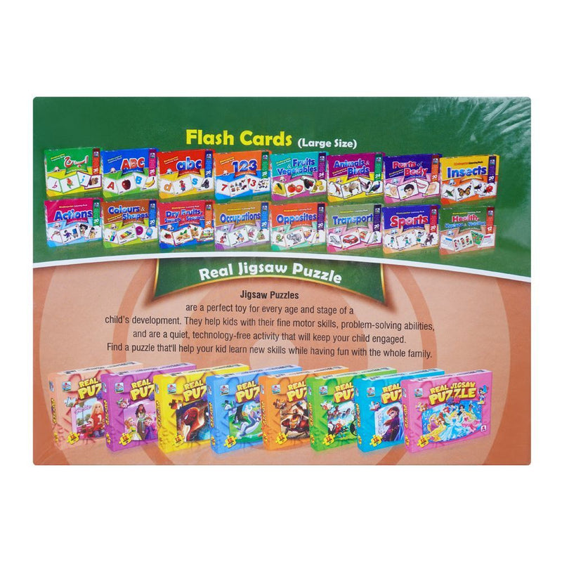 Flash Cards With Pictures Health/Hygiene & Nutrition, Large 7 X 9.5 Inches, For 3+ Years - HB INDUSTRIES - Board Games - 