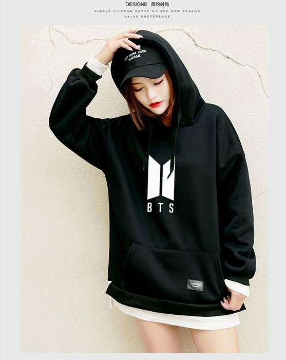 Fleece Cotton BTS Hoodie For Women 981 - HB INDUSTRIES - Hoodies & Sweatshirts - 