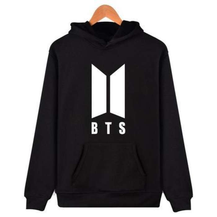 Fleece Cotton BTS Hoodie For Women in Black - HB INDUSTRIES - Hoodies & Sweatshirts - 