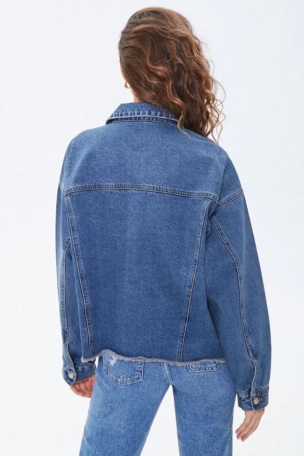 Frayed Women Jacket - HB INDUSTRIES - Denim Jackets - 