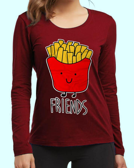 Friends New Fashion Red Quality High Printed Design High Quality Full T - Shirt - HB INDUSTRIES - Tops & T - Shirts - 