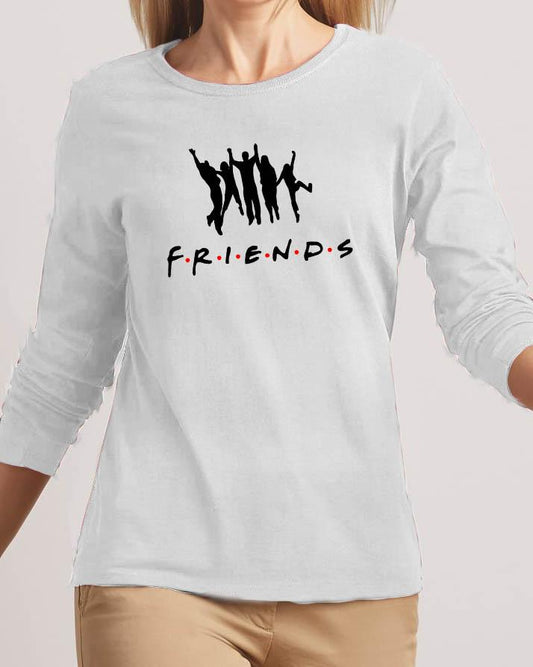 Friends New Fashion White High Printed Design High Quality T - shirt - HB INDUSTRIES - Tops & T - Shirts - 