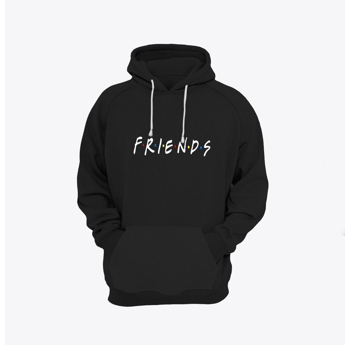 Friends Printed Fleece Full Sleeves Pull Over Hoodie For Men And Women - HB INDUSTRIES - Hoodies & Sweatshirts - 