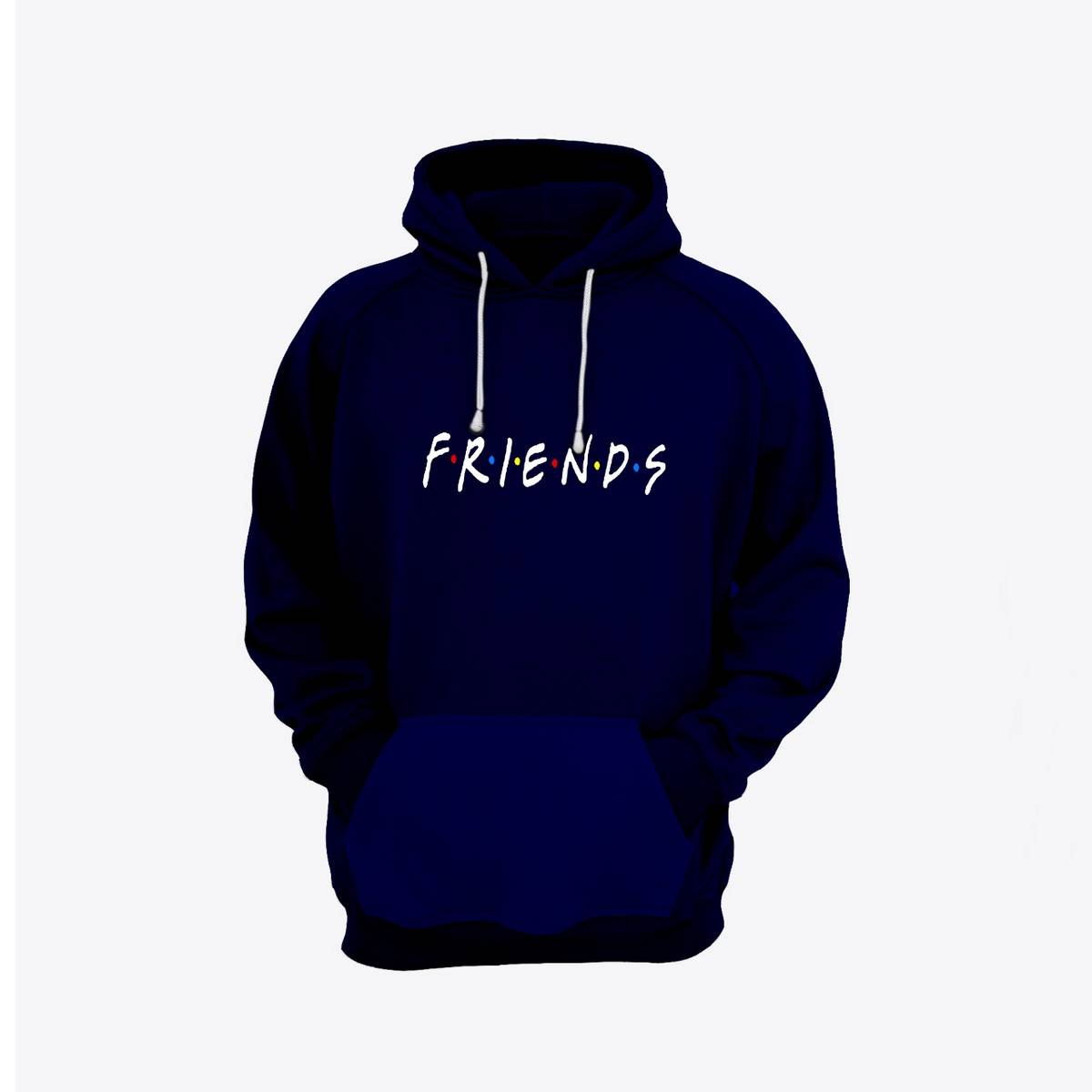Friends Printed Fleece Full Sleeves Pull Over Hoodie For Men And Women - HB INDUSTRIES - Hoodies & Sweatshirts - 