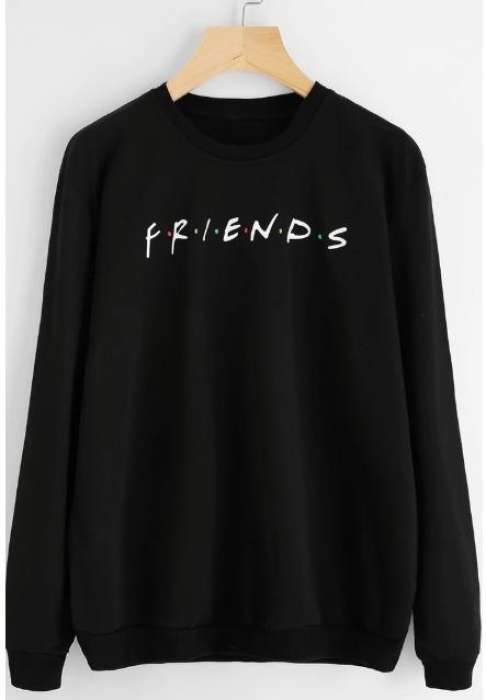 FRIENDS Printed Sweatshirt Black For Women - HB INDUSTRIES - Hoodies & Sweatshirts - 
