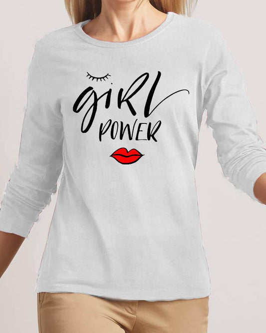 Girl Power New Fashion White High Printed Design High Quality T - shirt - HB INDUSTRIES - Tops & T - Shirts - 