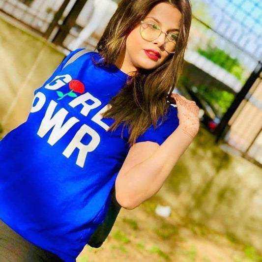 Girl Power Summer Collection 2019 High Quality Printed Round Neck T - Shirt - HB INDUSTRIES - Tops & T - Shirts - 