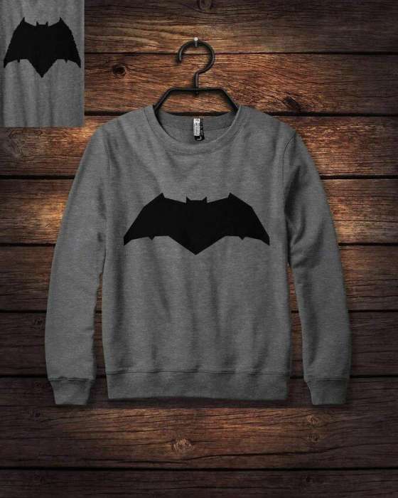 Grey batman Printed Sweat Shirt For Women 604 - HB INDUSTRIES - Hoodies & Sweatshirts - 