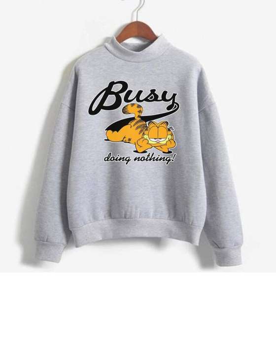 GREY BUSY DOING NOTHING SWEATSHIRT FOR womens - HB INDUSTRIES - Hoodies & Sweatshirts - 