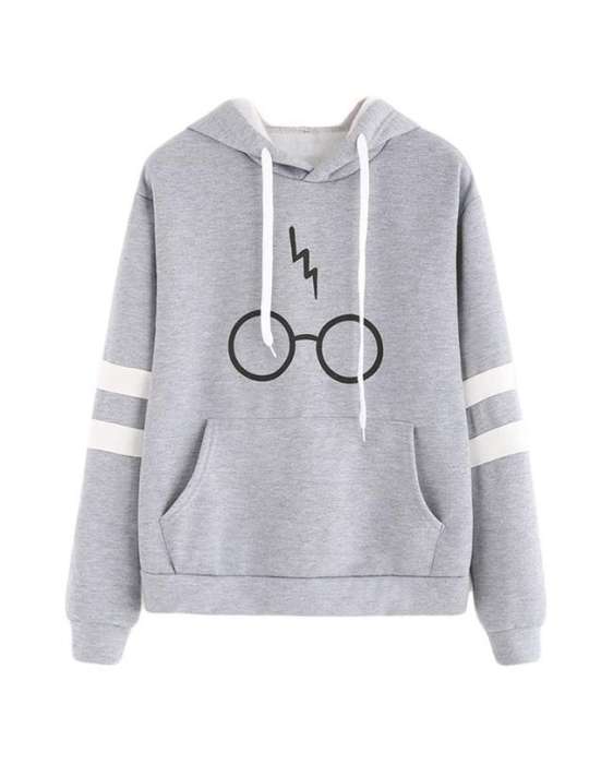 Grey Harry Potter Printed Hoodie For Women High Quality - HB INDUSTRIES - Hoodies & Sweatshirts - 