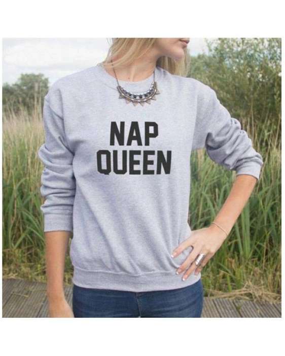 Grey Nap Queen sweat shirt For and Women - HB INDUSTRIES - Hoodies & Sweatshirts - 