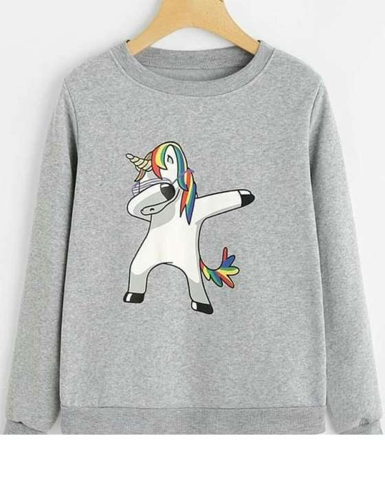 GREY UNICORN DAP SWEATSHIRT FOR womens - HB INDUSTRIES - Hoodies & Sweatshirts - 