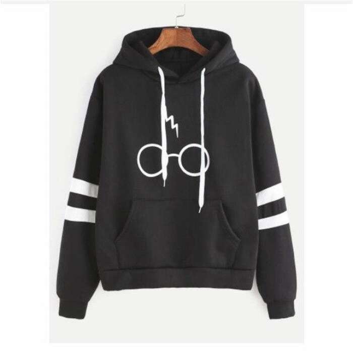 Harry Glasses Stripe Hoodie for womens - HB INDUSTRIES - Hoodies & Sweatshirts - 