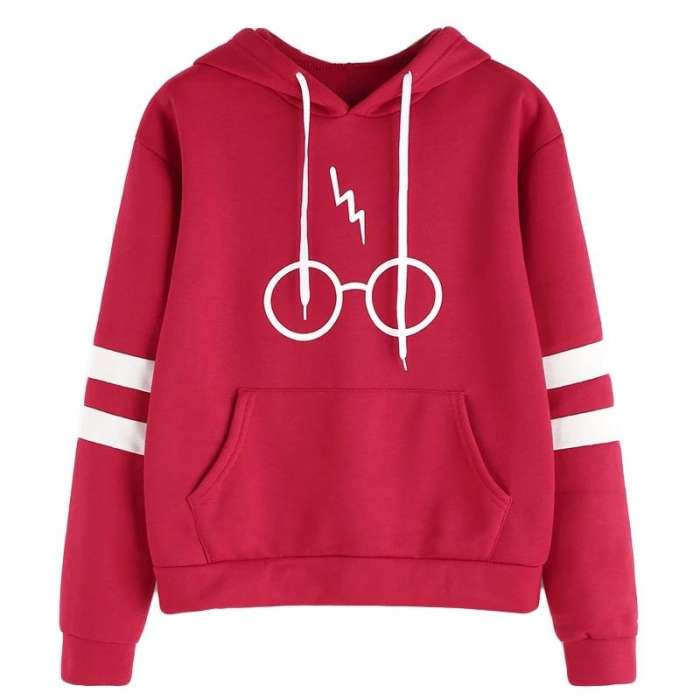 Harry Potter Double Strap Sleeve Printed Hoodie For Women - HB INDUSTRIES - Hoodies & Sweatshirts - 