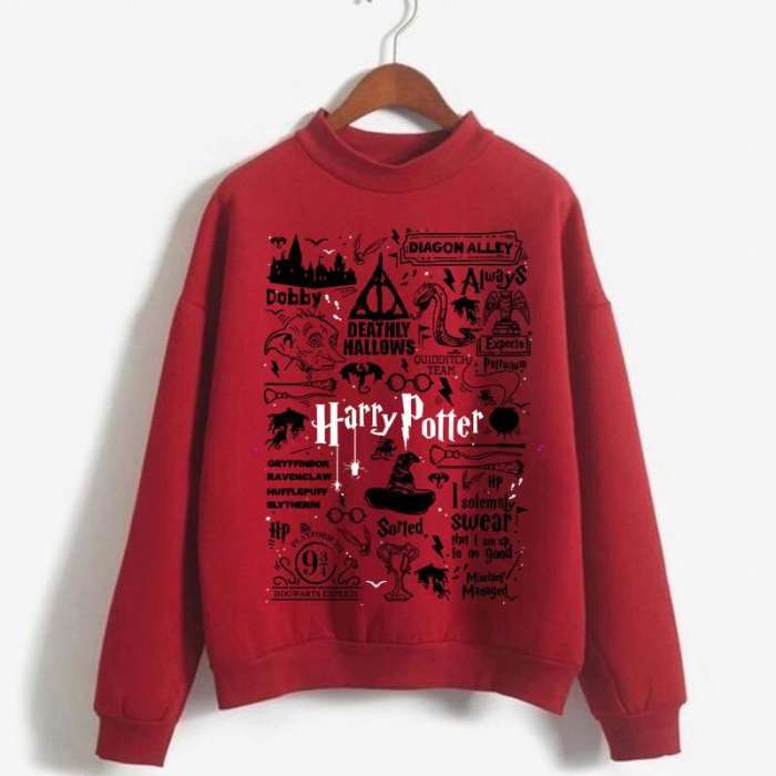 Harry Potter Fully Design Full Fleece Sweat Shirt Excellent Quality - HB INDUSTRIES - Hoodies & Sweatshirts - 