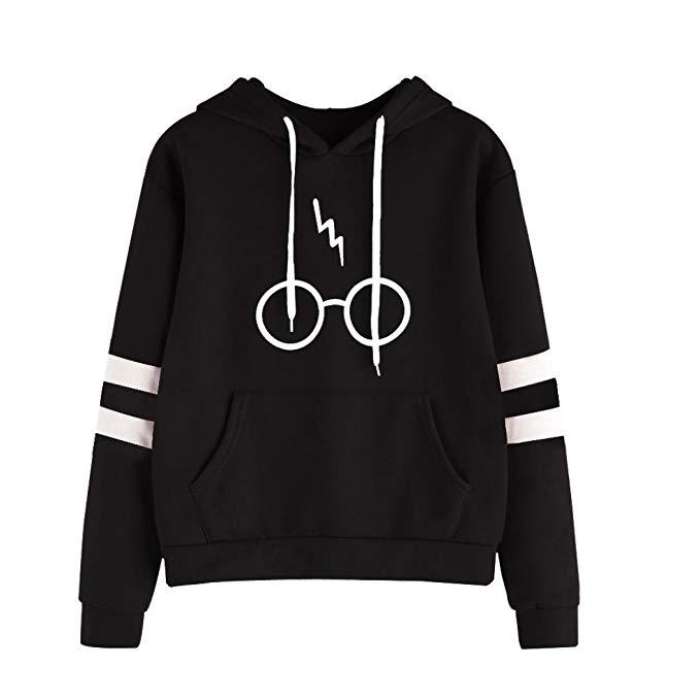 Harry Potter Printed Fleece Cotton Hoodie For Women - HB INDUSTRIES - Hoodies & Sweatshirts - 