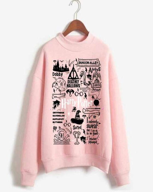 Harry Potter Printed Sweat Shirt For womens 39 - HB INDUSTRIES - Hoodies & Sweatshirts - 