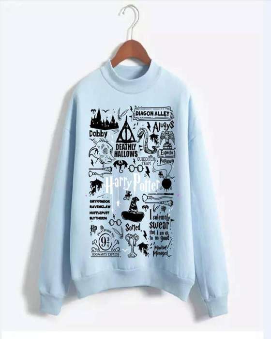 Harry Potter Printed Sweat Shirt For womens 812 - HB INDUSTRIES - Hoodies & Sweatshirts - 