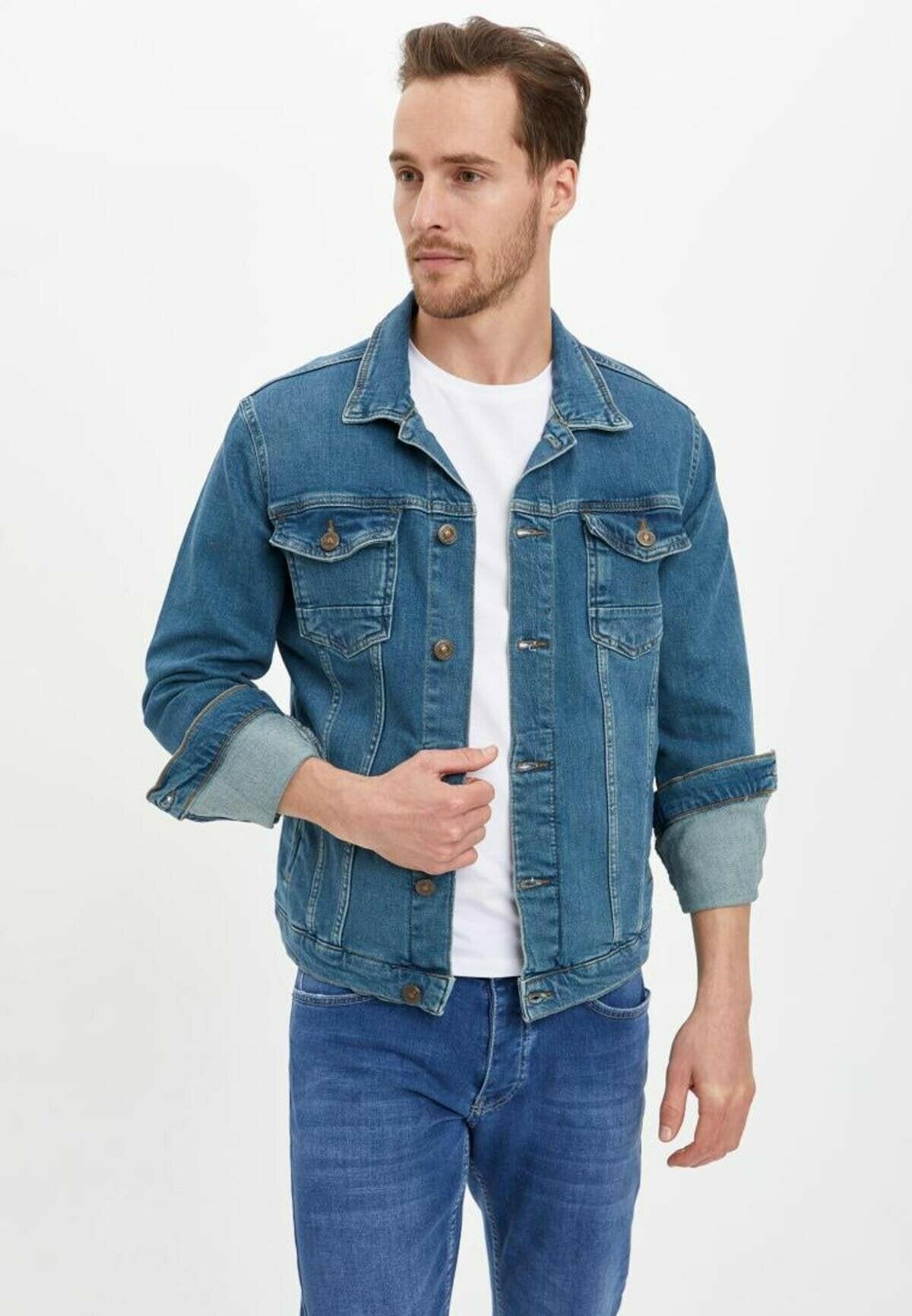 HB Mens Denim Jacket Stretchable Fine Lycra - HB INDUSTRIES - Denim Jacket - 