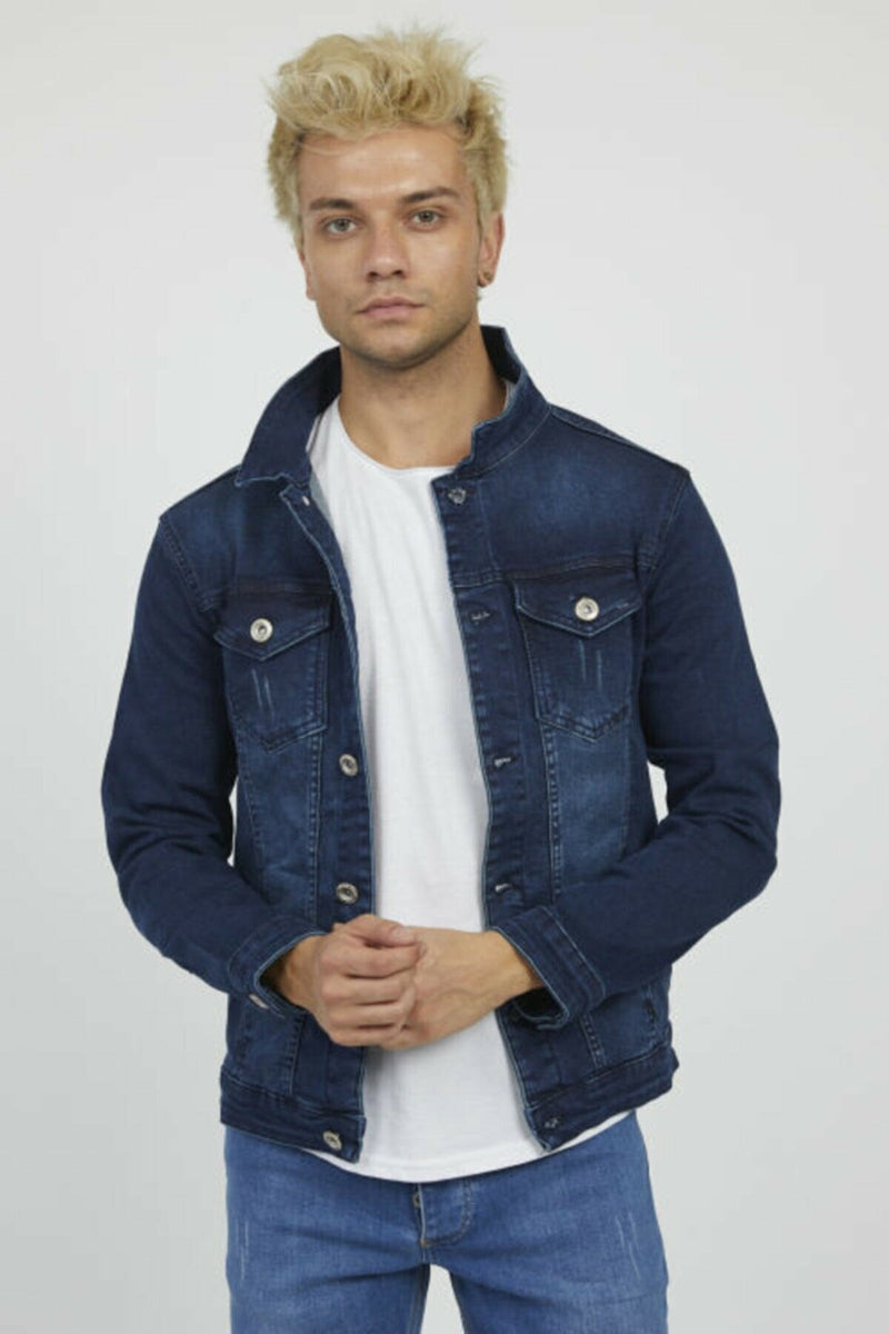 HB Mens Denim Jacket Stretchable Fine Lycra - HB INDUSTRIES - Denim Jacket - 