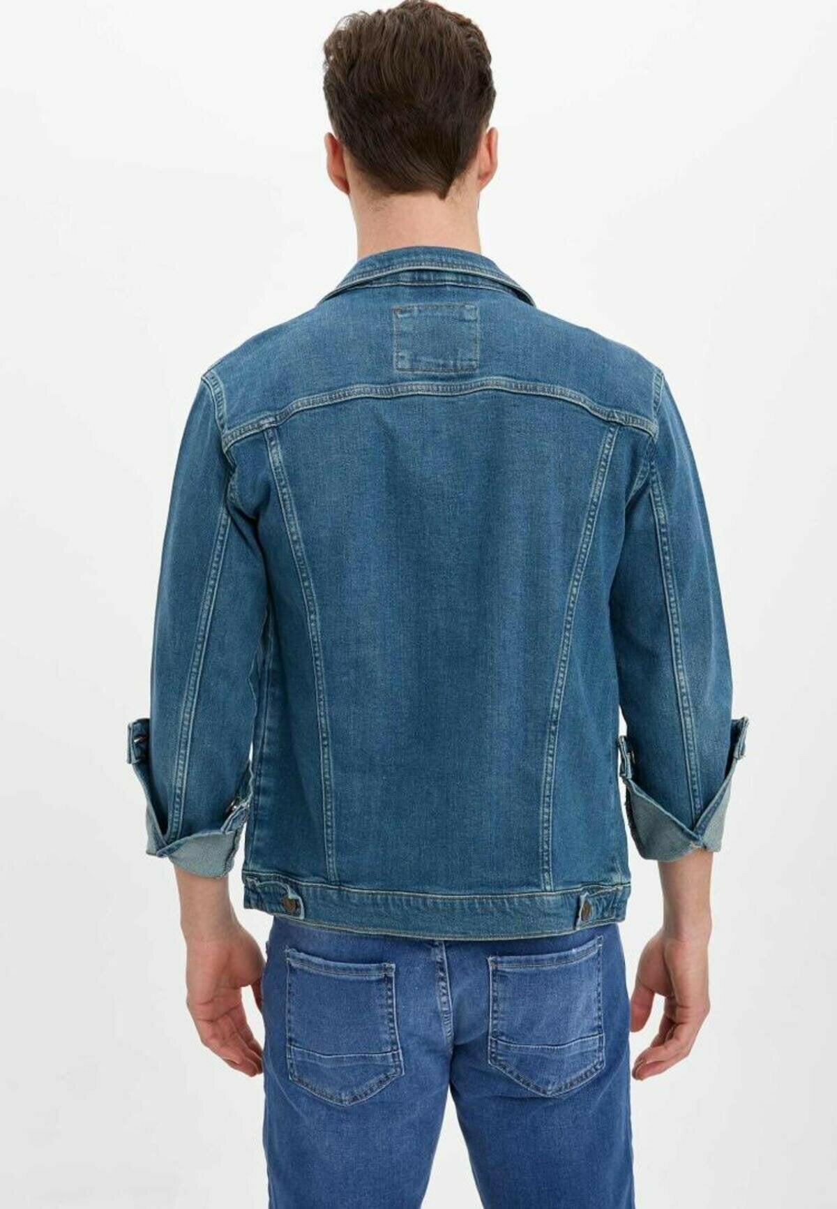 HB Mens Denim Jacket Stretchable Fine Lycra - HB INDUSTRIES - Denim Jacket - 