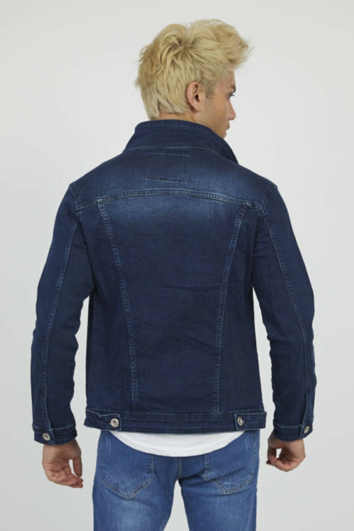 HB Mens Denim Jacket Stretchable Fine Lycra - HB INDUSTRIES - Denim Jacket - 