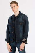 HB Mens Denim Jacket Stretchable Fine Lycra